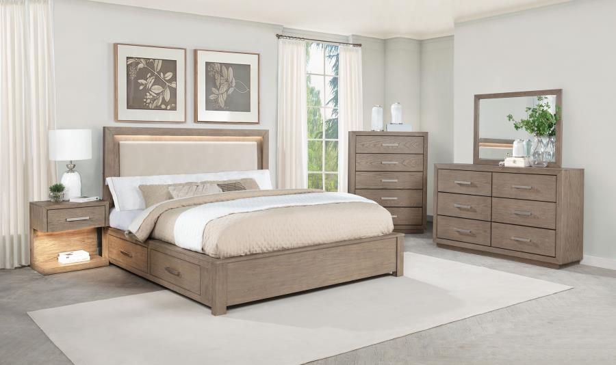 Kenora 6-drawer Dresser and Mirror Barley Brown view 14