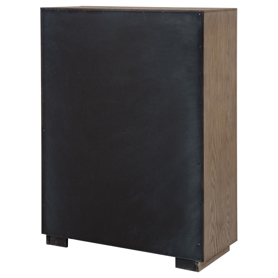 Kenora 5-drawer Bedroom Chest Barley Brown view 8