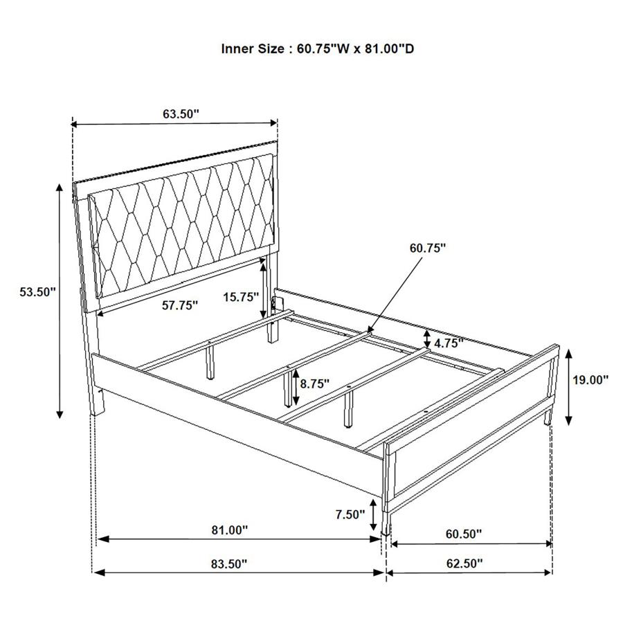 Sonora 4-piece Queen Bedroom Set White view 15