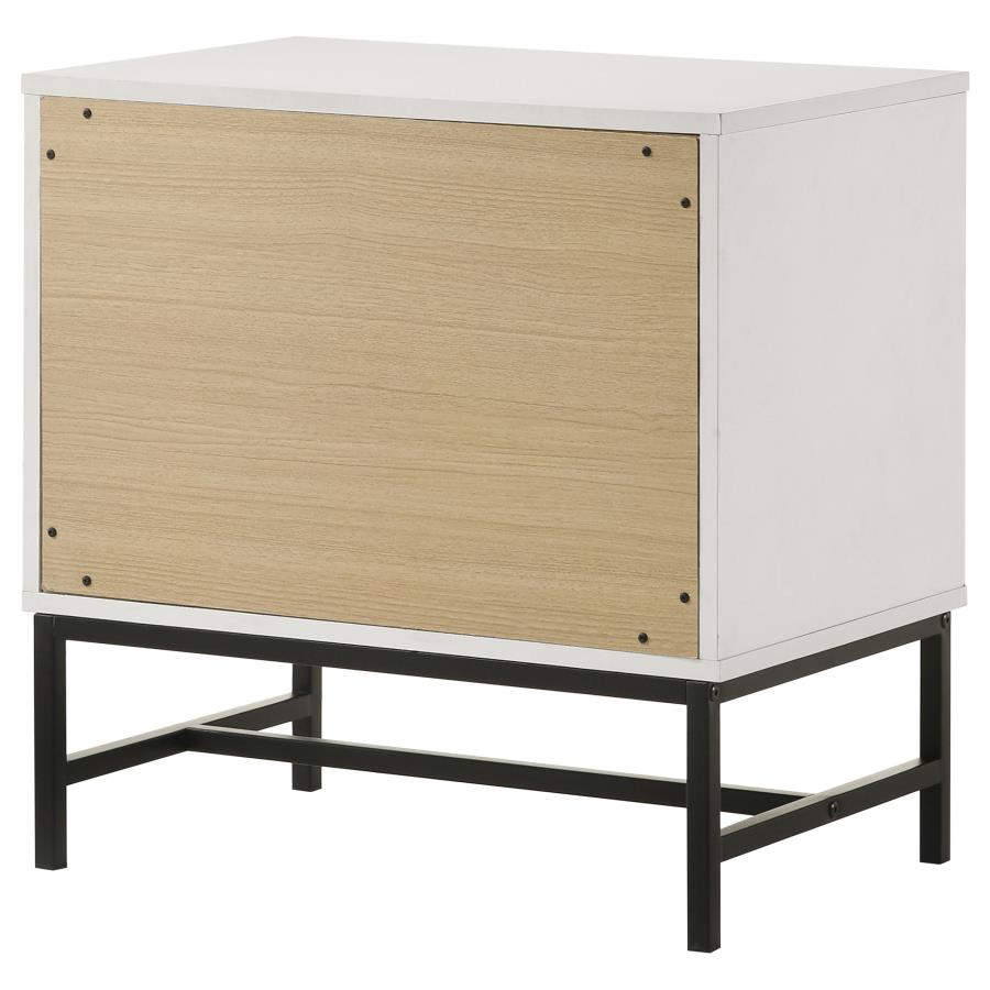 Sonora 2-drawer Nightstand Bedside Table White view 8