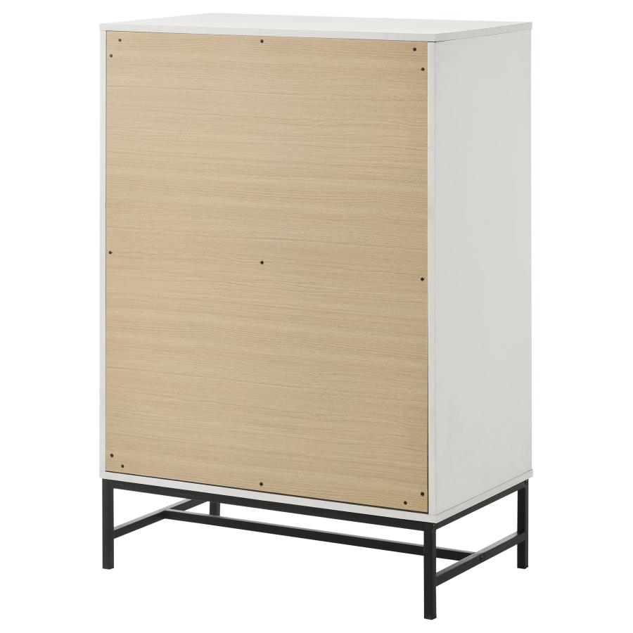 Sonora 4-drawer Bedroom Chest White view 8