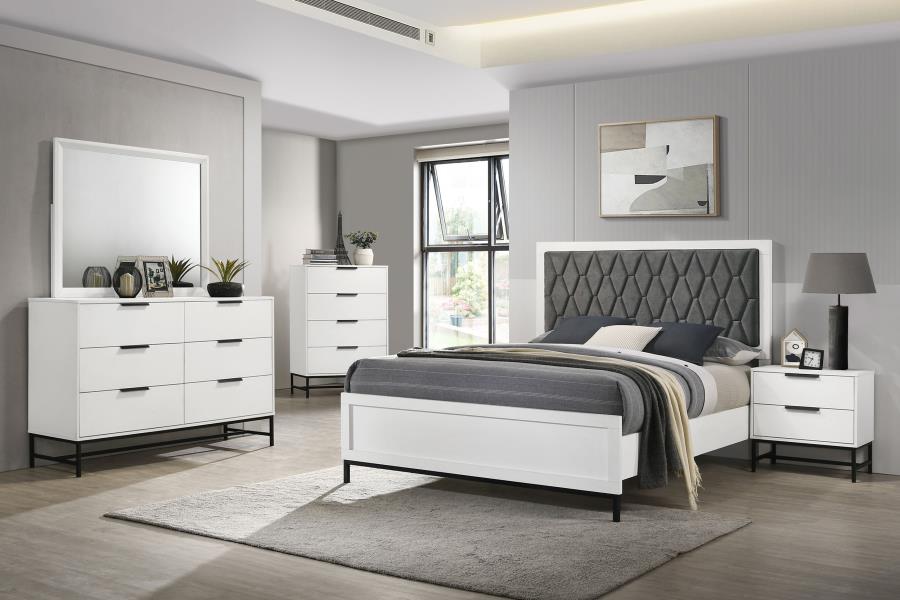 Sonora 4-drawer Bedroom Chest White view 13