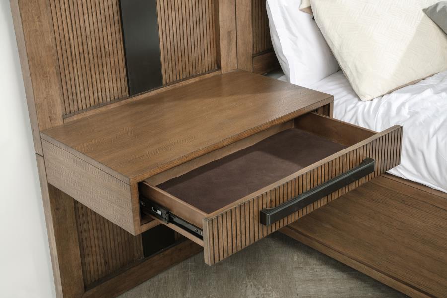 Terrace 5-piece Eastern King Panel Bedroom Set Ash Brown view 9