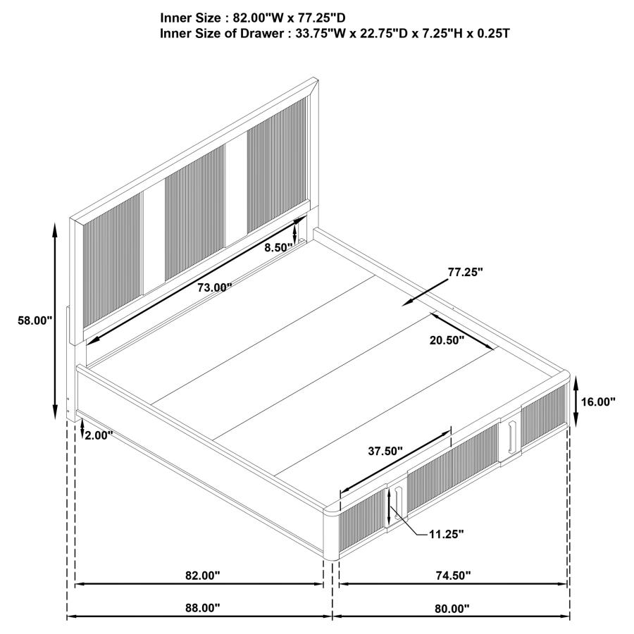 Terrace 5-piece Eastern King Bedroom Set Ash Brown view 16