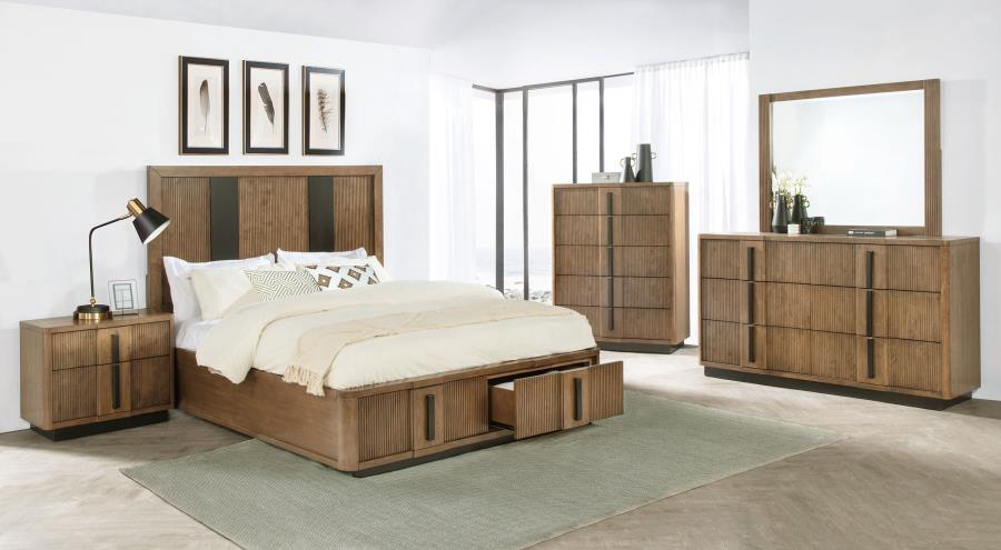 Terrace 2-drawer Eastern King Storage Bed Ash Brown view 8