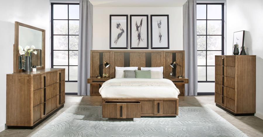 Terrace 2-drawer Queen Storage Bed Ash Brown view 9