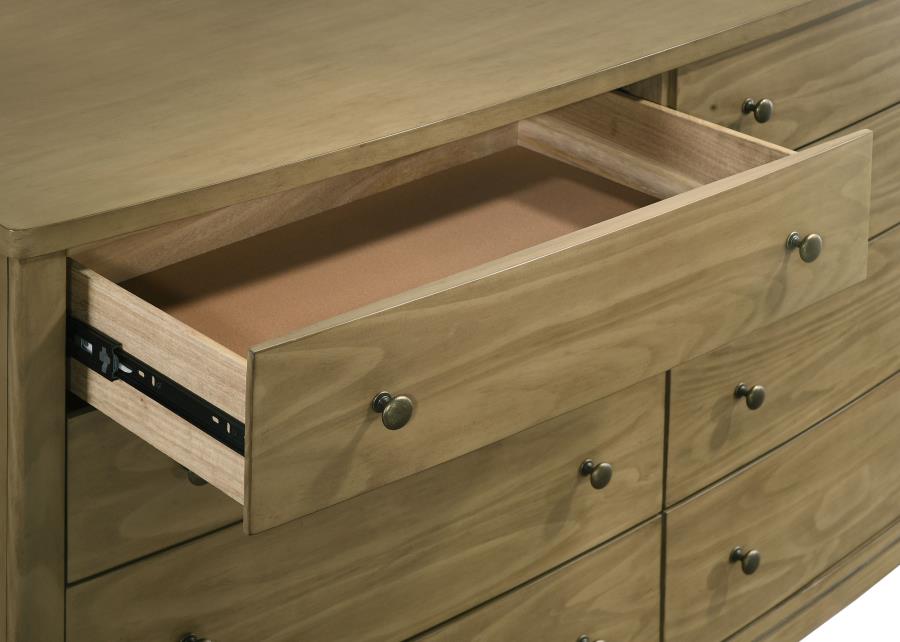 Granada 8-drawer Dresser Cabinet Natural Pine view 10