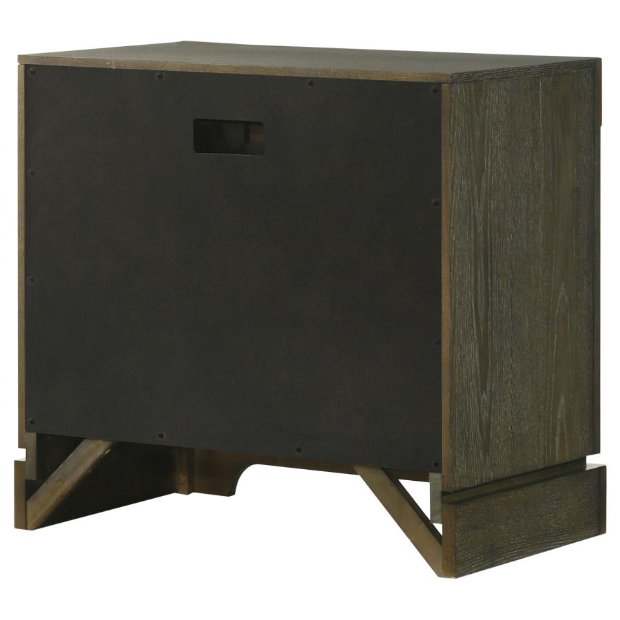 Gran Park 2-drawer Nightstand Bedside Table Dark Cocoa view 8