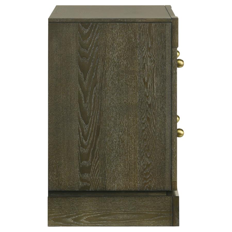 Gran Park 2-drawer Nightstand Bedside Table Dark Cocoa view 9