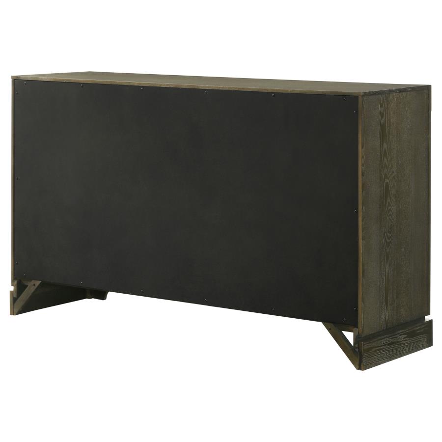Gran Park 6-drawer Dresser Cabinet Dark Cocoa view 8