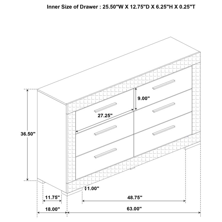 Ives 5-piece Eastern King Bedroom Set White High Gloss view 18