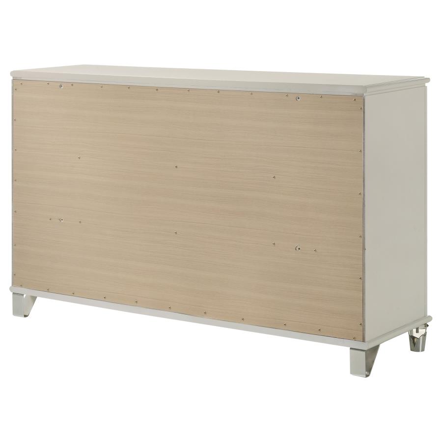 Olivia 6-drawer Dresser Cabinet Pearl White view 8