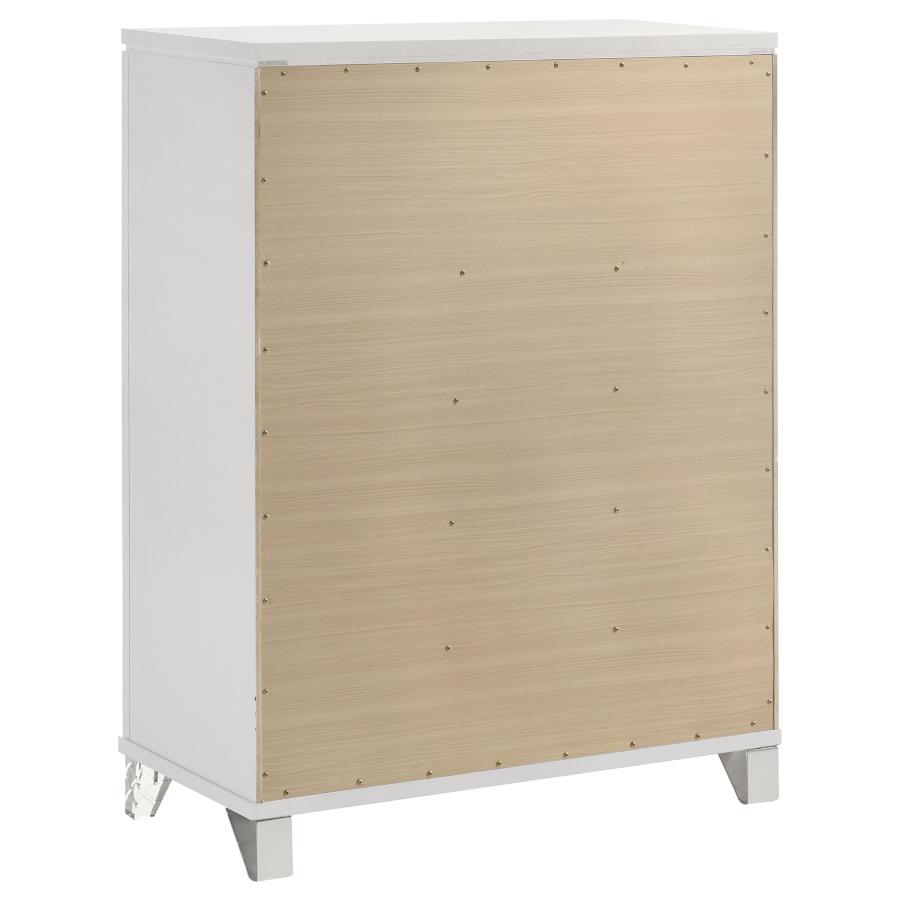 Marmore 5-piece Queen Bedroom Set White view 12