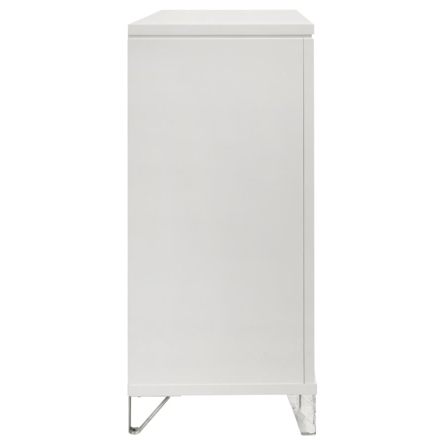 Marmore 9-drawer Dresser Cabinet White view 9