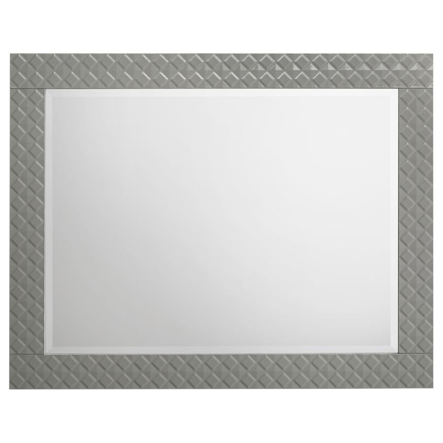 Ives 4-piece Queen Bedroom Set Grey High Gloss view 10