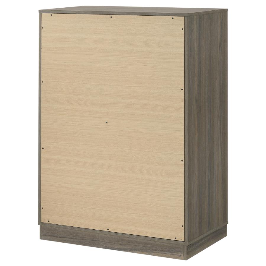 Fenwick 4-drawer Chest of Drawers Grey Oak view 8