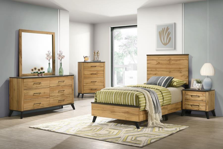 Kaywood 52-inch Twin Panel Bed Natural Pine view 10