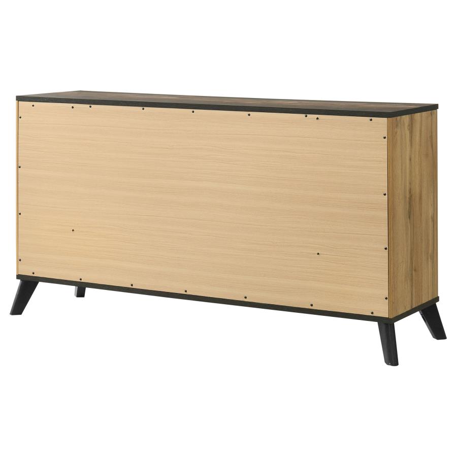 Kaywood 6-drawer Dresser Cabinet Natural Pine view 8