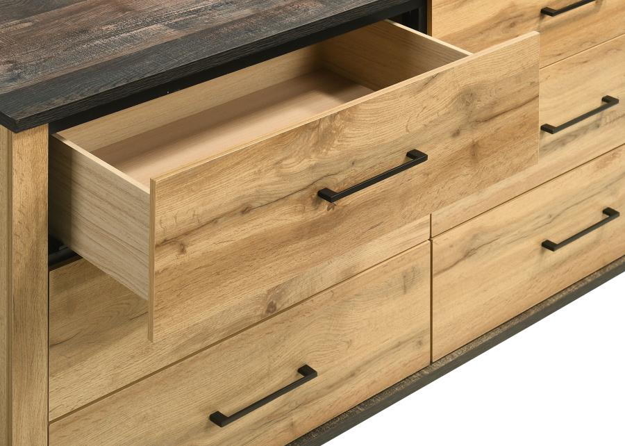 Kaywood 6-drawer Dresser Cabinet Natural Pine view 10