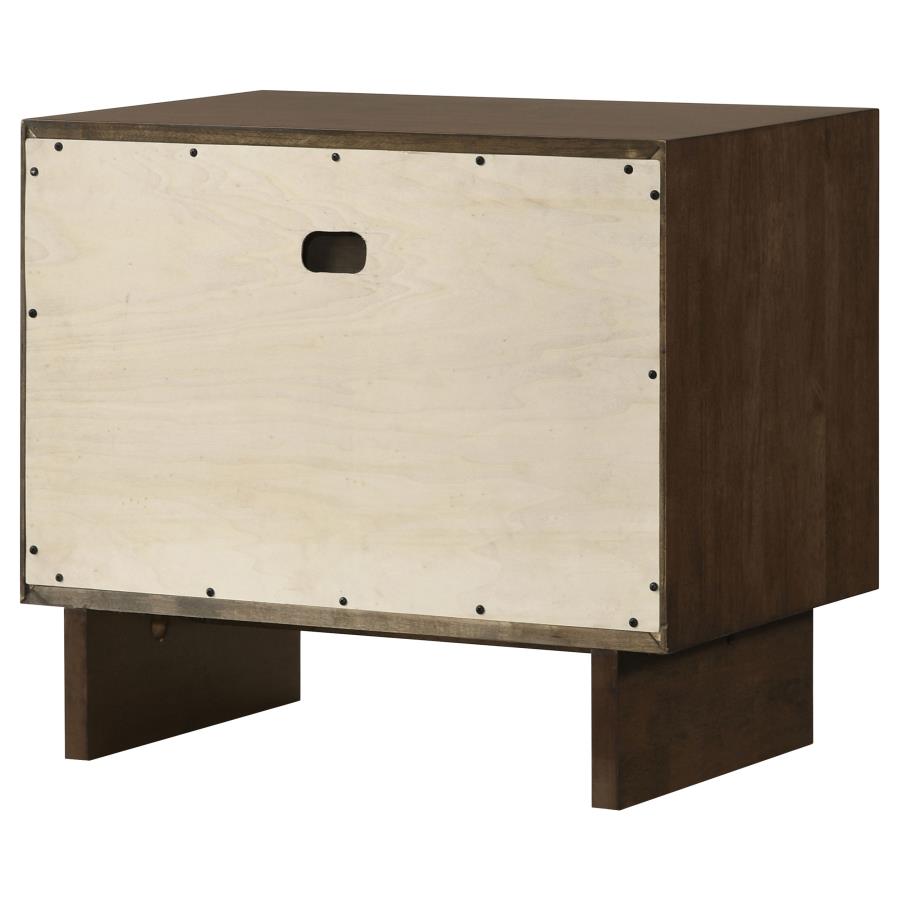 Glenwood 2-drawer Nightstand Bedside Table Warm Brown view 8