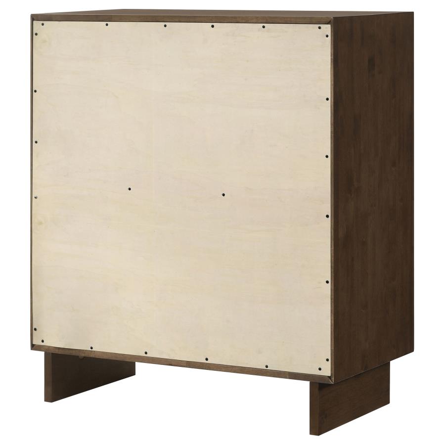 Glenwood 4-drawer Chest of Drawers Warm Brown view 8