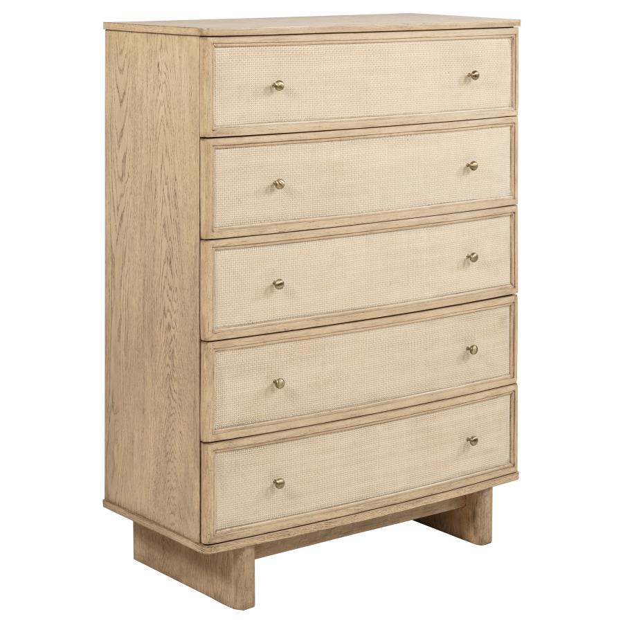 Kailani 5-piece Queen Bedroom Set Beige Oak view 11