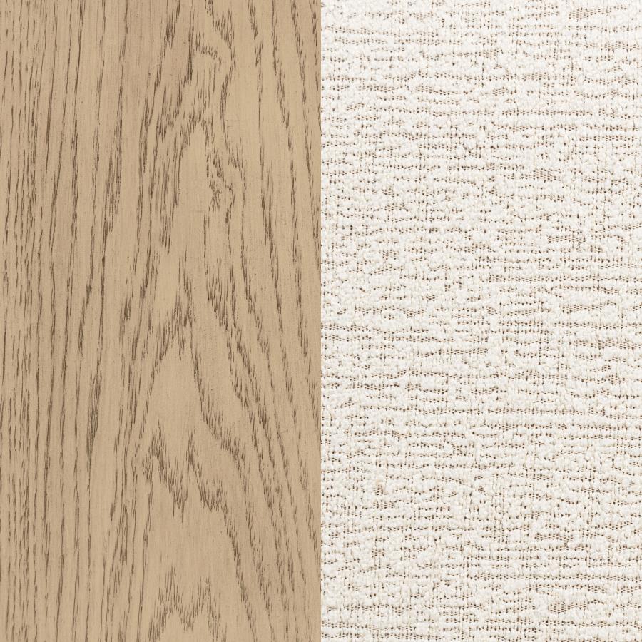 Kailani 52-inch Queen Wingback Bed Beige Oak view 8