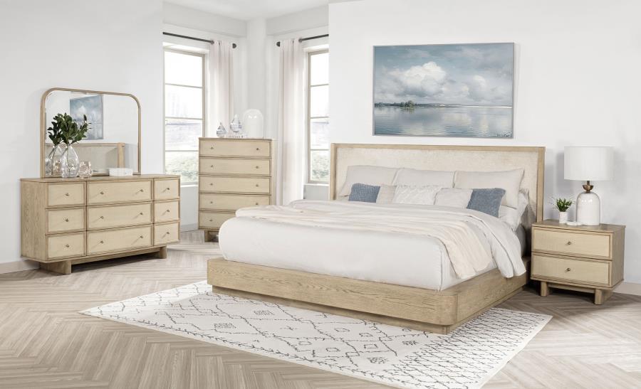 Kailani 5-drawer Bedroom Chest of Drawers Beige Oak view 15