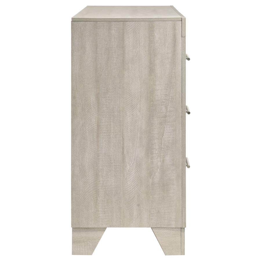 Trenton 6-drawer Bedroom Dresser Rustic Cream view 9