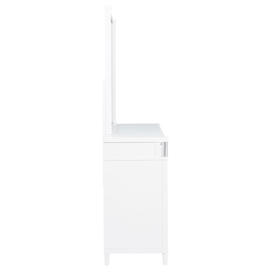 Gracemont 8-drawer Bedroom Dresser with Mirror White view 9