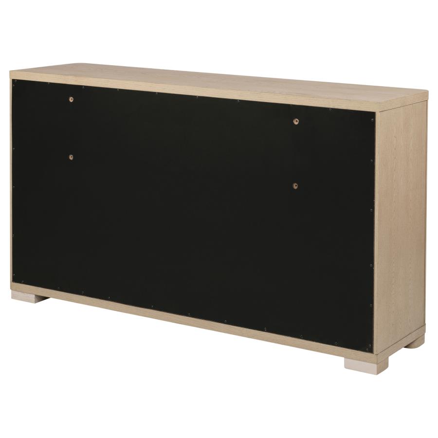 Ladera 6-drawer Bedroom Dresser Light Elm view 8
