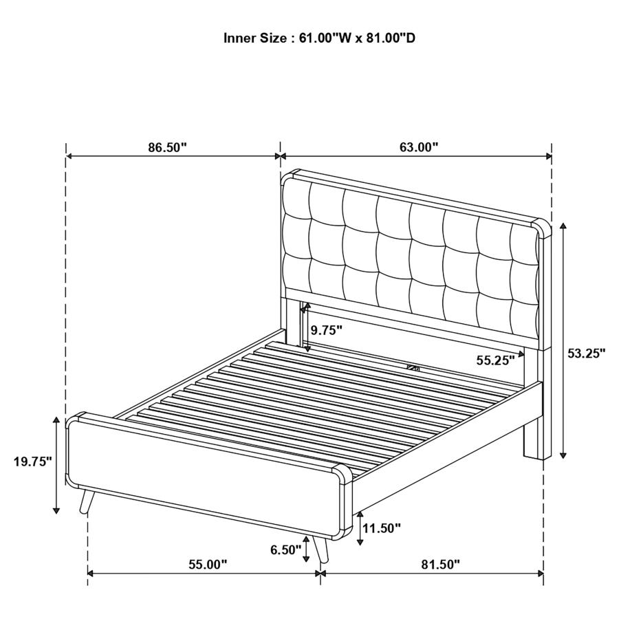 Robyn 4-piece Queen Bedroom Set Light Ash view 13
