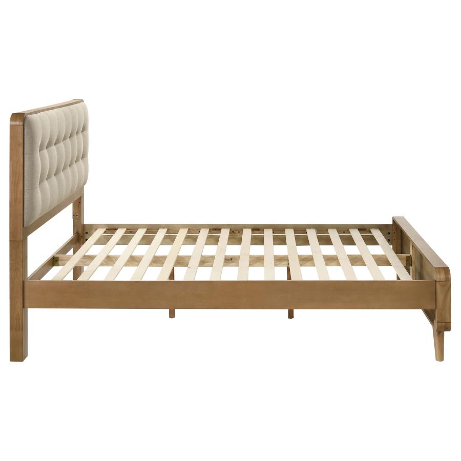 Robyn Wood Queen Platform Bed Light Ash view 9