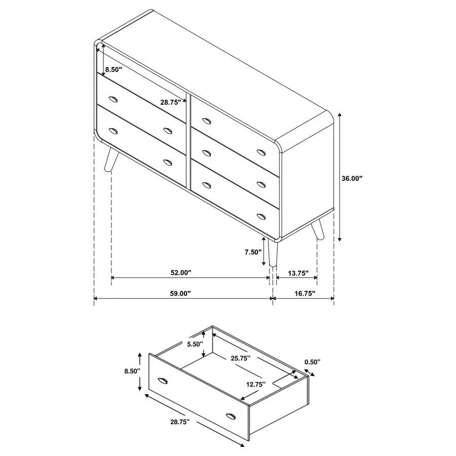 Robyn 5-piece Twin Bedroom Set Light Ash view 17