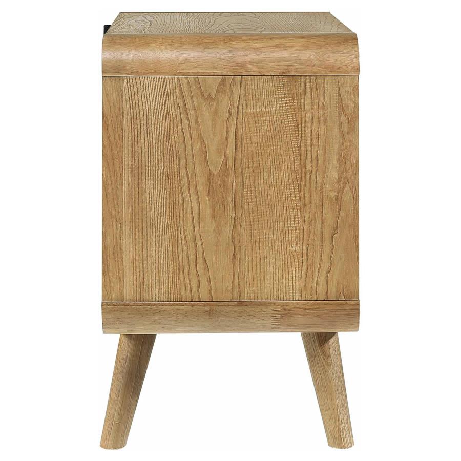 Robyn 2-drawer Nightstand Bedside Table Light Ash view 9