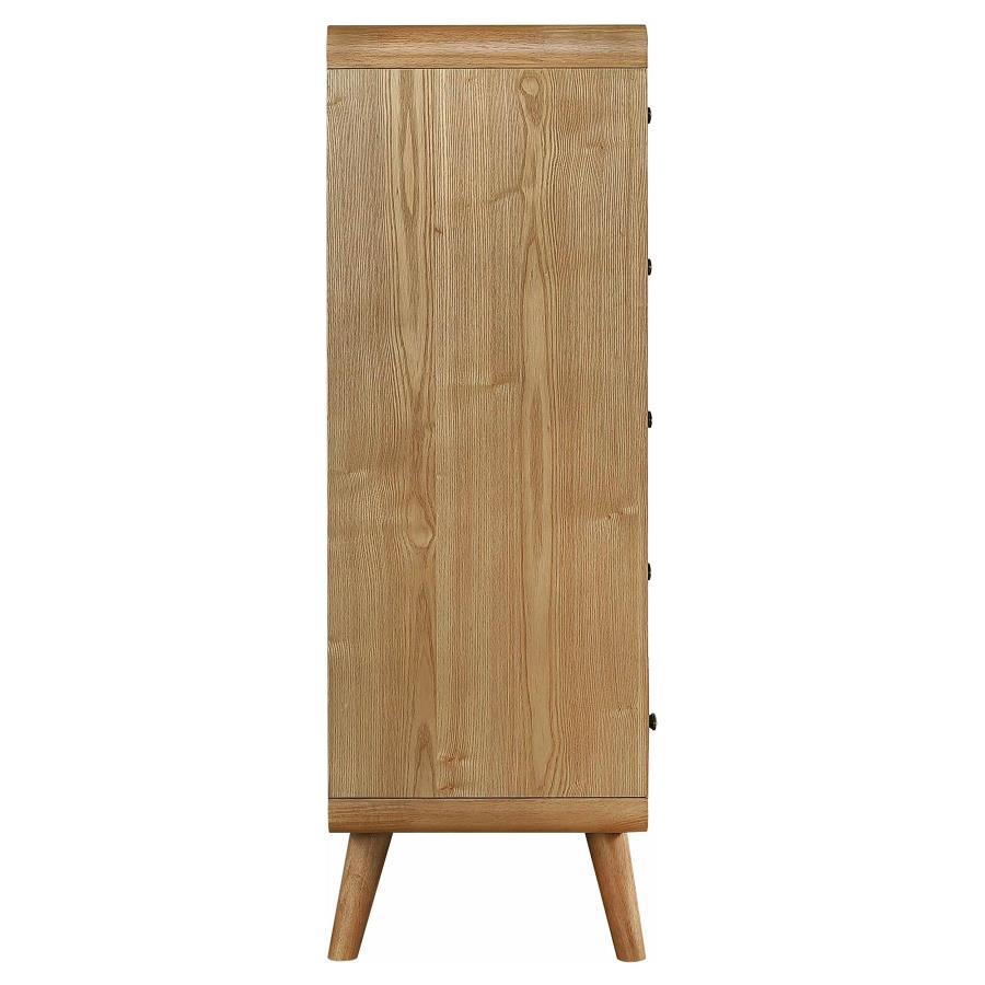 Robyn 5-drawer Bedroom Chest of Drawers Light Ash view 9