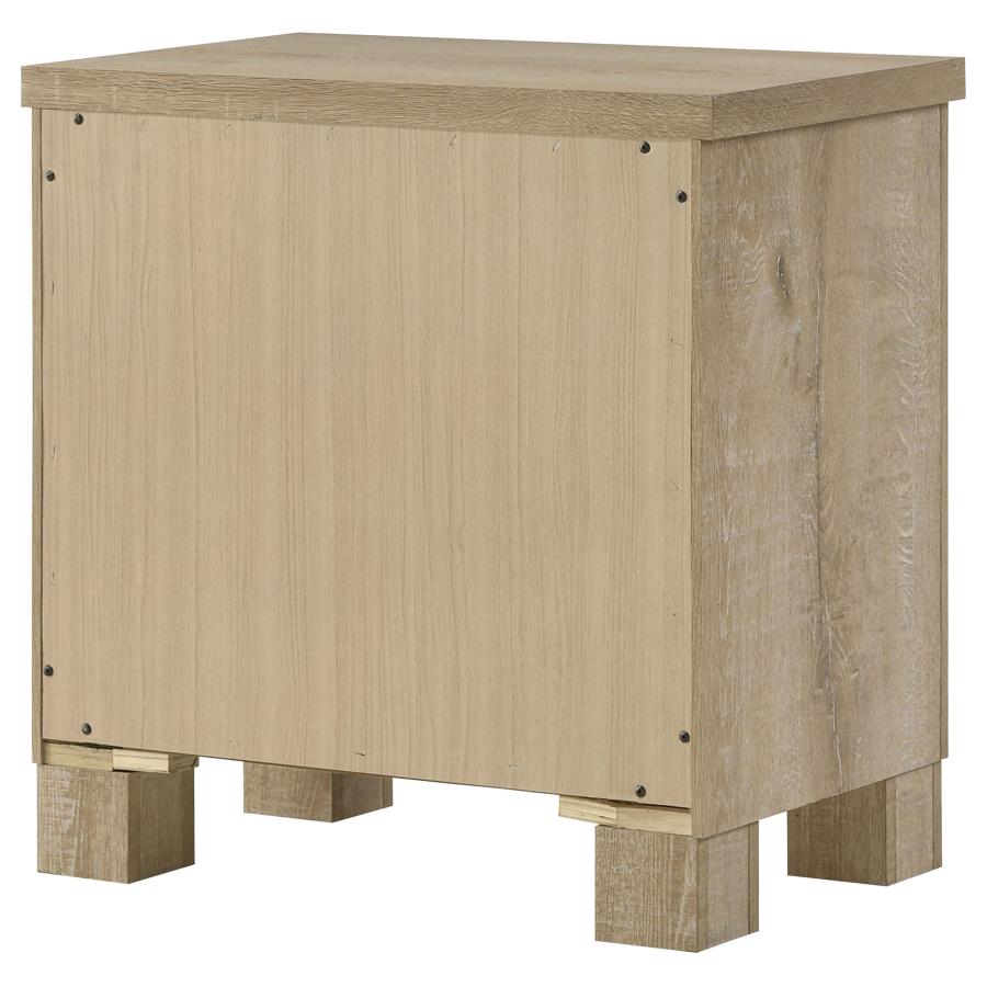 Oakglen 2-drawer Nightstand Bedside Table Weathered Oak view 8