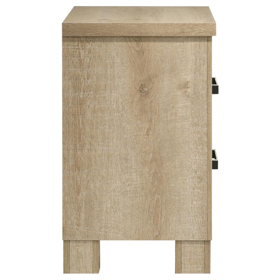 Oakglen 2-drawer Nightstand Bedside Table Weathered Oak view 9