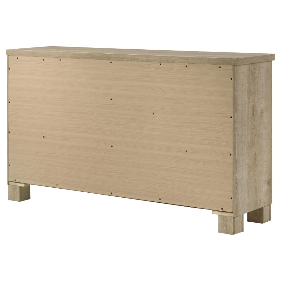 Oakglen 6-drawer Bedroom Dresser Weathered Oak view 8