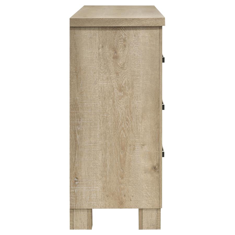 Oakglen 6-drawer Bedroom Dresser Weathered Oak view 9