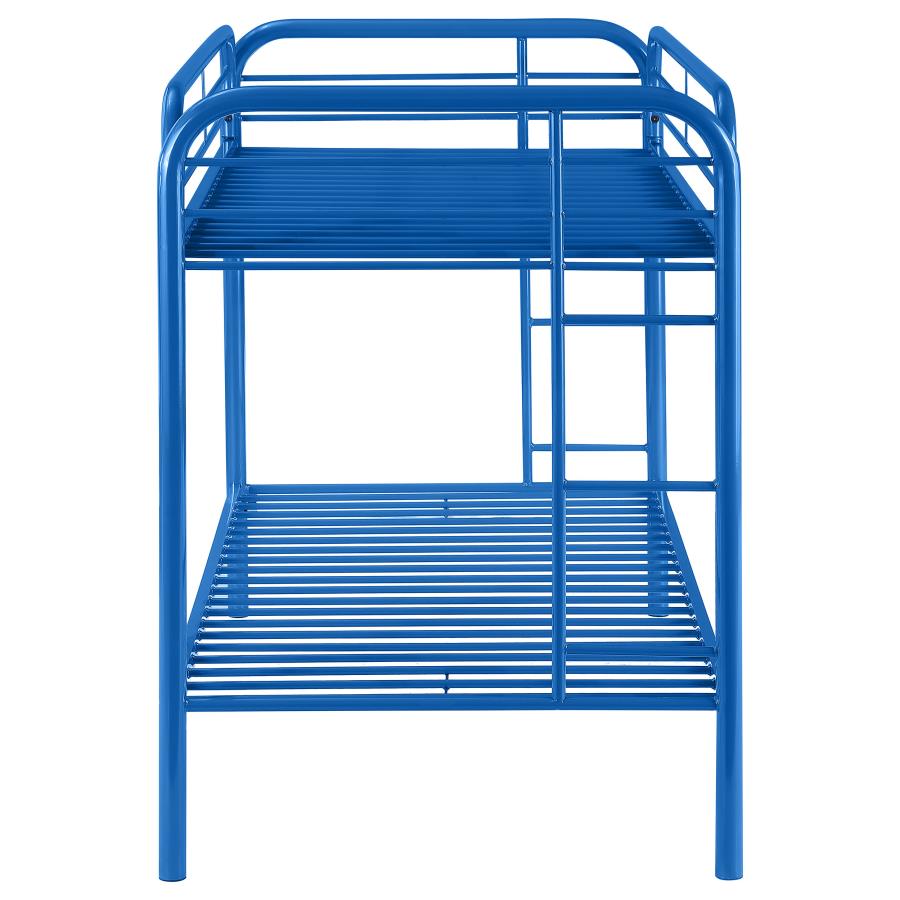 Morgan Metal Twin Over Twin Bunk Bed Blue view 8