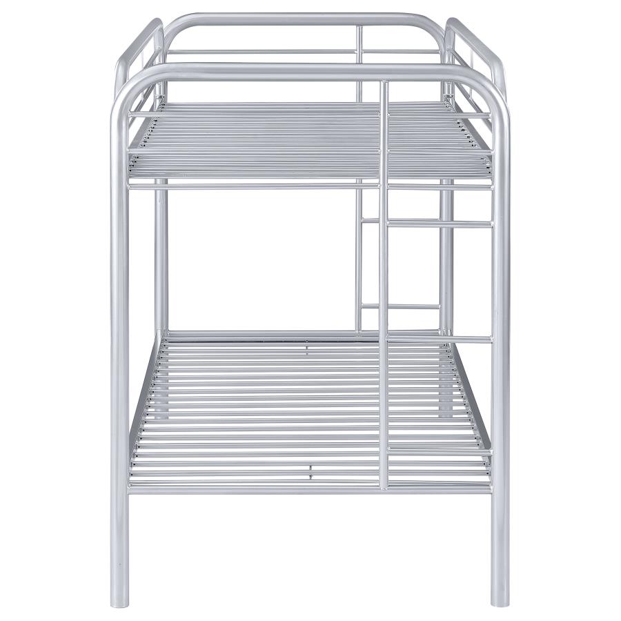 Morgan Metal Twin Over Twin Bunk Bed Silver view 8