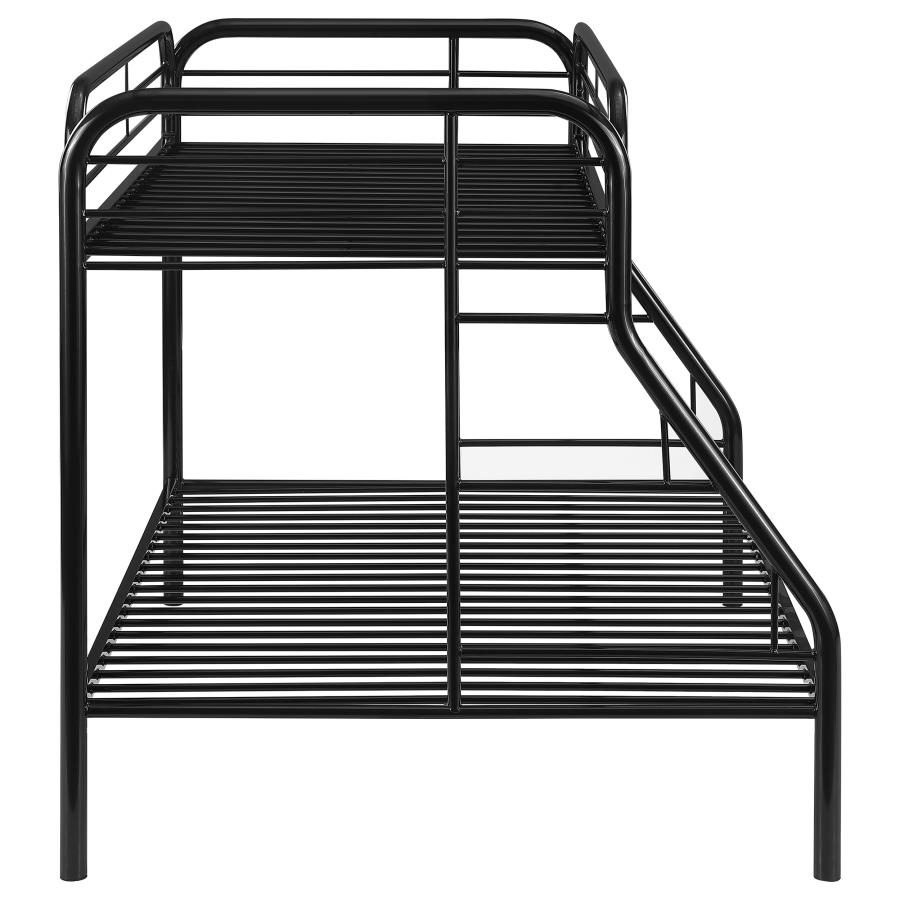 Morgan Metal Twin Over Full Bunk Bed Black view 8