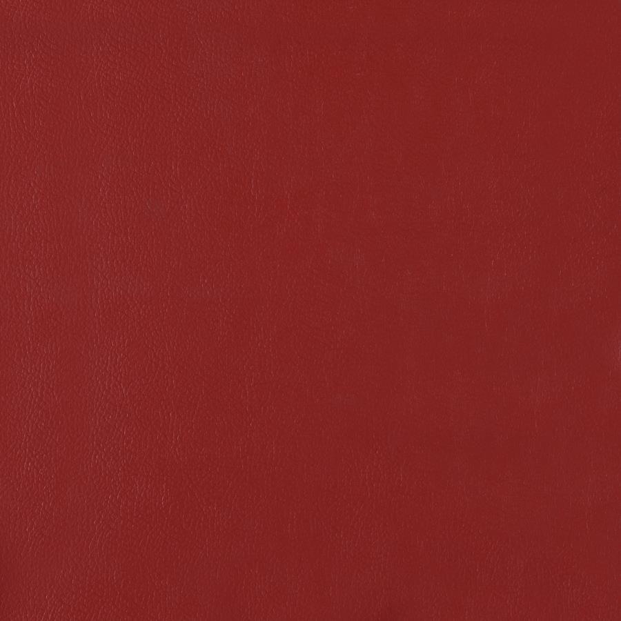 Retro Upholstered Dining Side Chair Red (Set of 2) view 11
