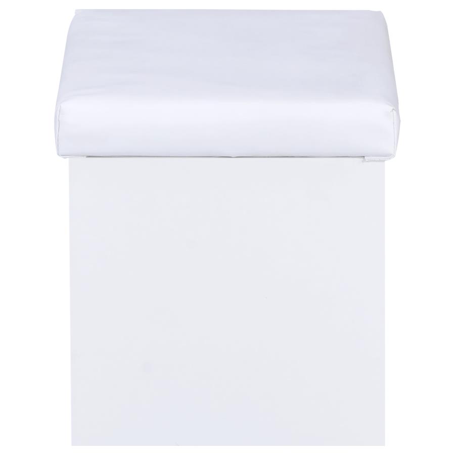 Harvey Vanity Set with Lift-Top Stool White view 15