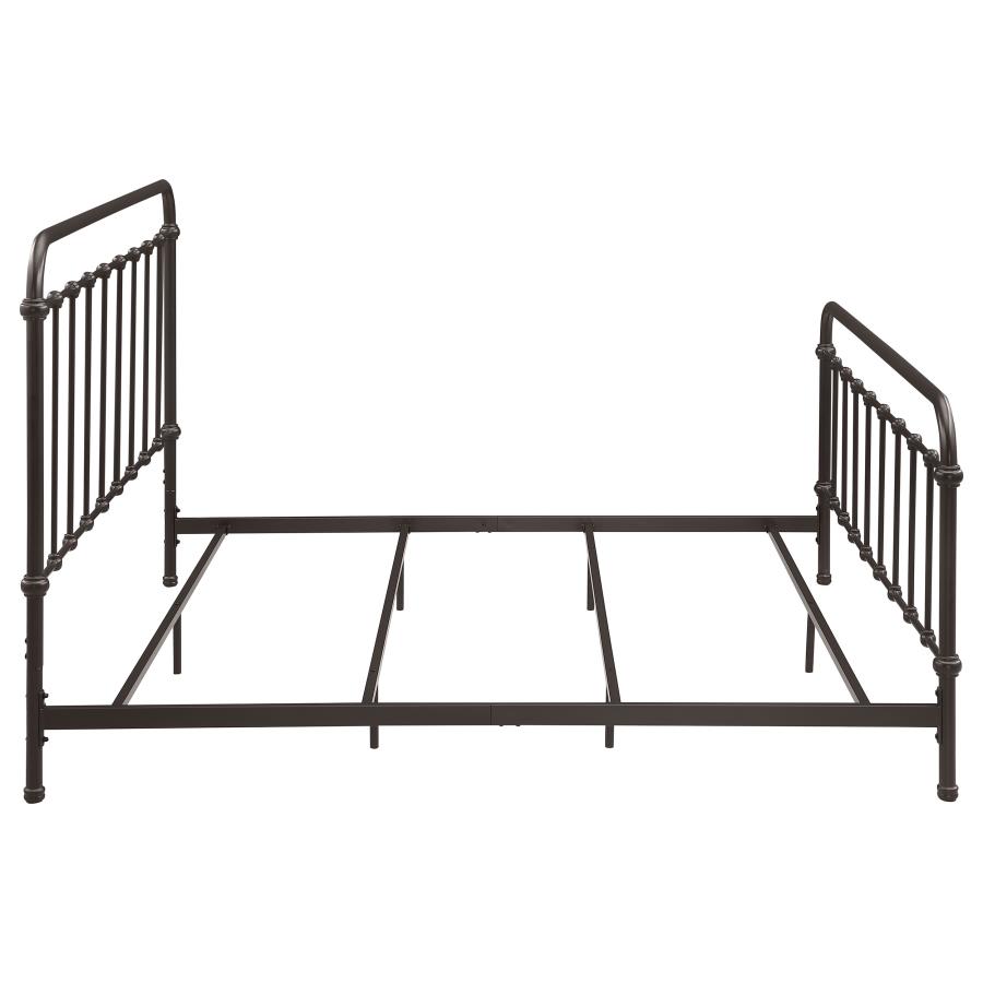 Livingston Metal Eastern King Open Frame Bed Dark Bronze view 8