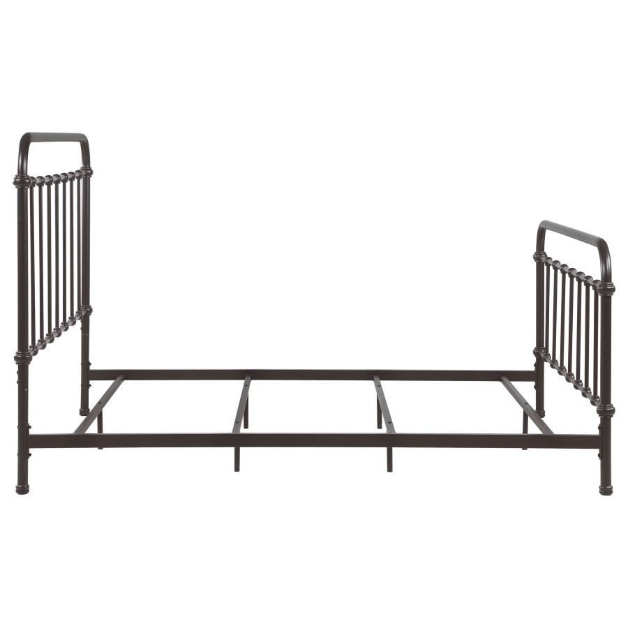 Livingston Metal Queen Open Frame Bed Dark Bronze view 9