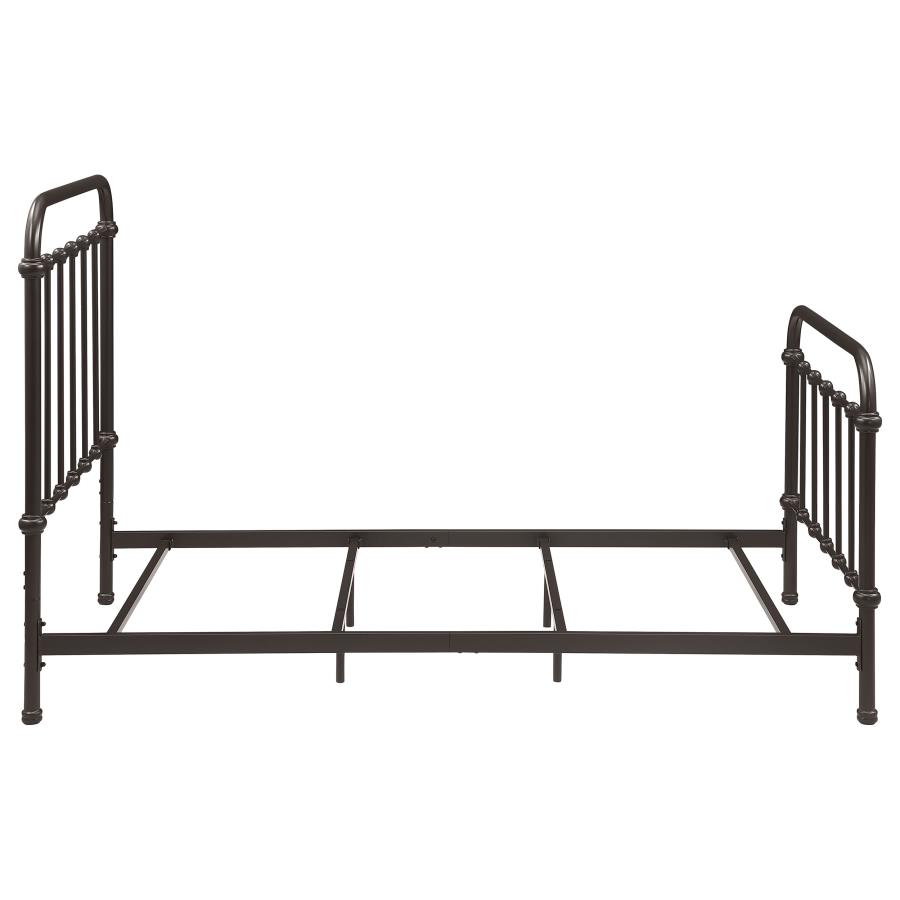 Livingston Metal Twin Open Frame Bed Dark Bronze view 8
