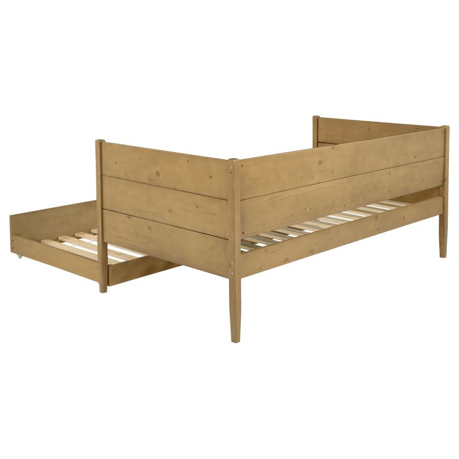Calinda Wood Twin Daybed With Trundle Natural view 9