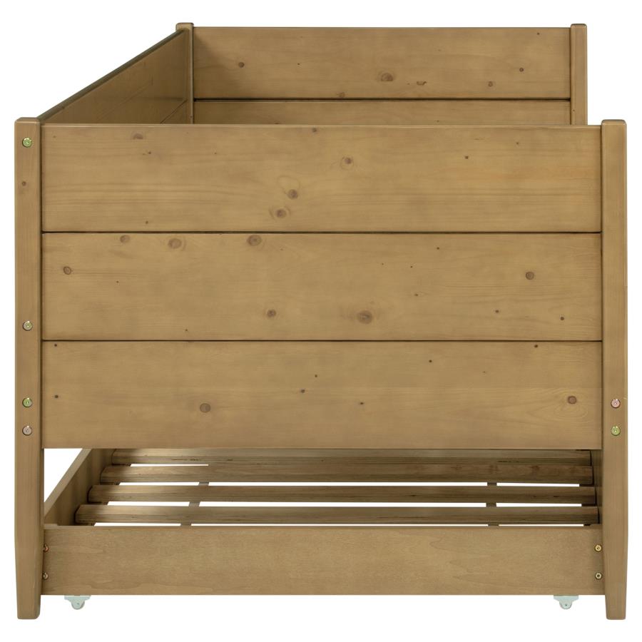 Calinda Wood Twin Daybed With Trundle Natural view 13